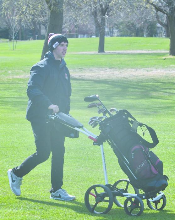 Sophomore Bear Rea placed second on the team at the Ord Invite. He carded an 83.