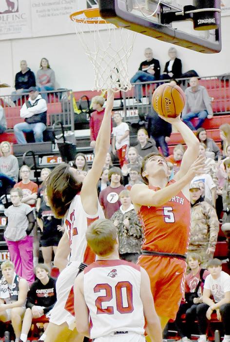 Traegan McNally scored 14 points against the Ord Chanticleers and then scored 24 points against the Gordon-Rushville Mustangs