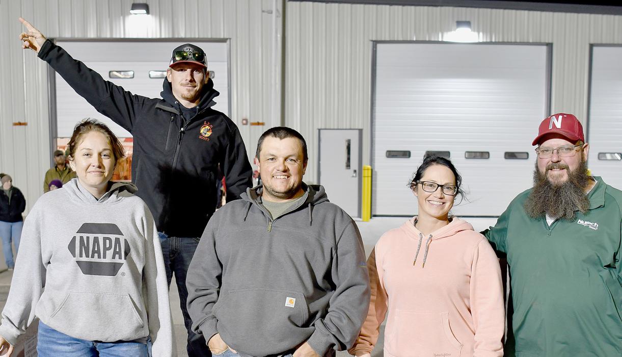 The Crackerjacks best time of .48 won them third place. Team members Ashley Smith, Brandon Evans, Charlotte Allison, Shane Kinnick and in the back row Scott Fuelberth.