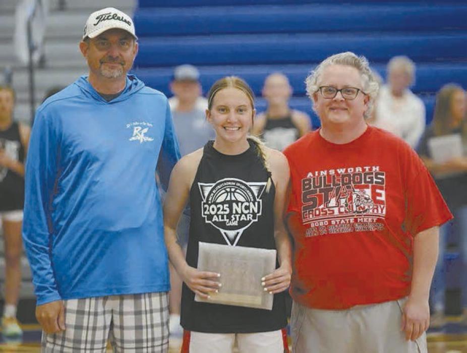 Preselyn Goochey, daughter of Cody and Stacie Goochey, played for the Black team at the NCN All-Star Game in O’Neill. The black team lost 69-49.