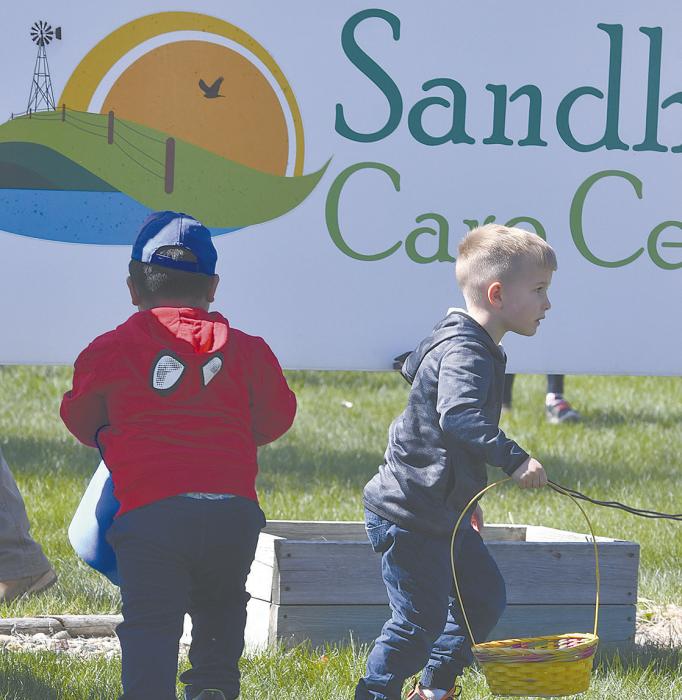 The Sandhills Care Center put on an egg hunt for different age groups of children. The Easter Bunny was also in attendance for photos with participants.
