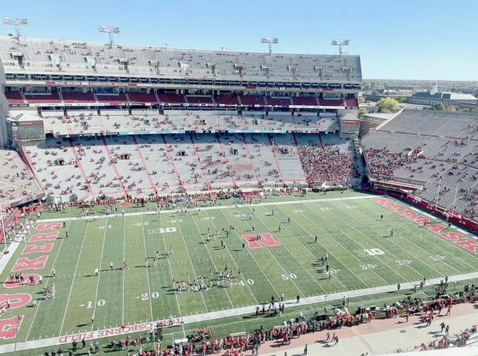Memorial Stadium is pictured before Nebraska football’s game against Purdue on October 30.