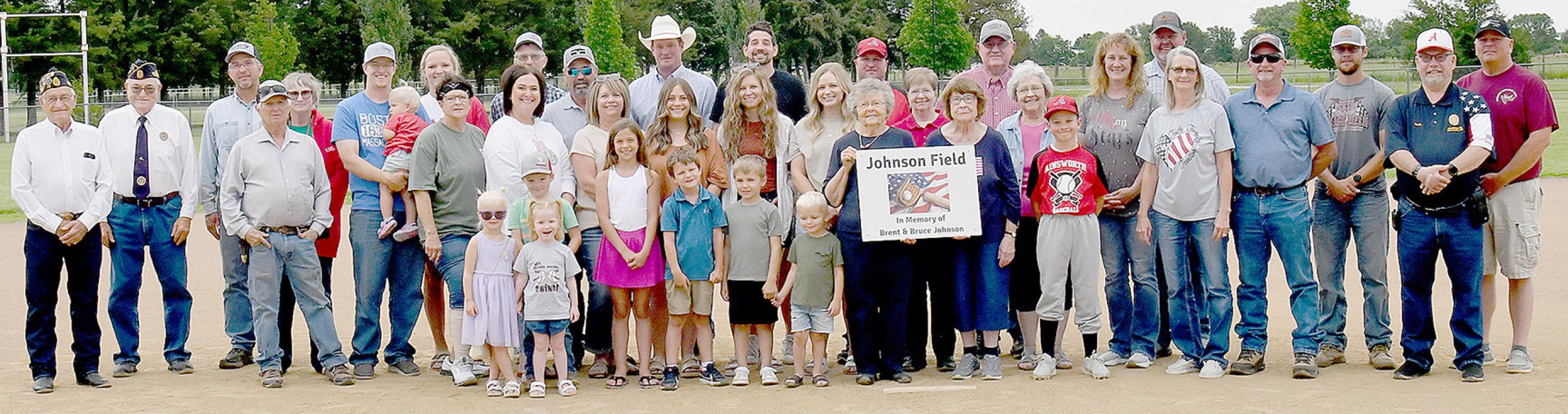Ainsworth Little League Field Dedicated to Brent and Bruce Johnson and Named “Johnson Field”