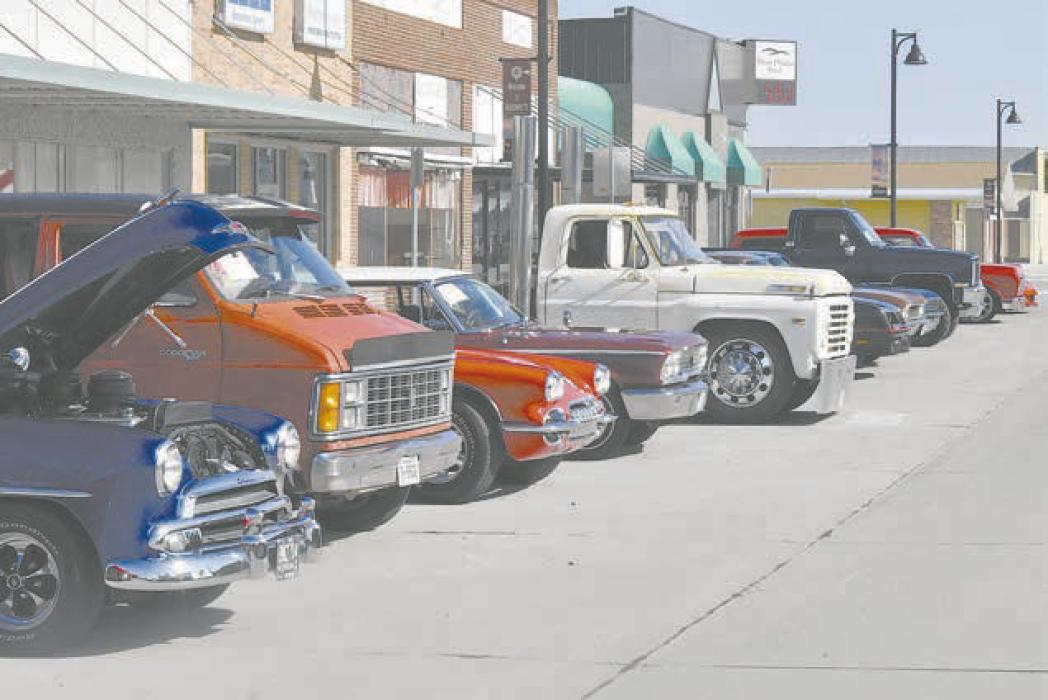 Several vehicles lined the streets of Ainsworth on Friday night, ready to be judged and voted on as the winner.