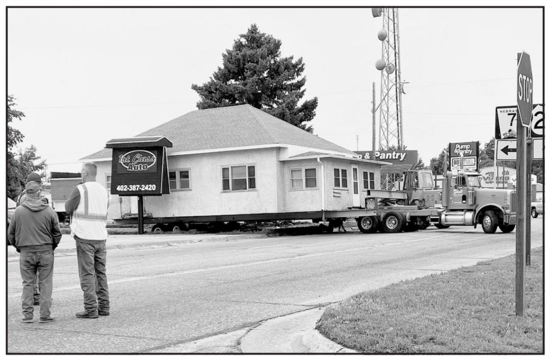 House by Pump & Pantry Moved South of Bassett via Highway 20 and 183