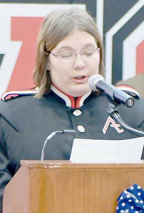 Student Chloe DeBusk shared the history of “Tapps”.