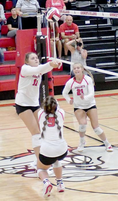 Ainsworth Lady Bulldogs Defeat North Central Knights in 3 Sets for a Clean Sweep Opening Night