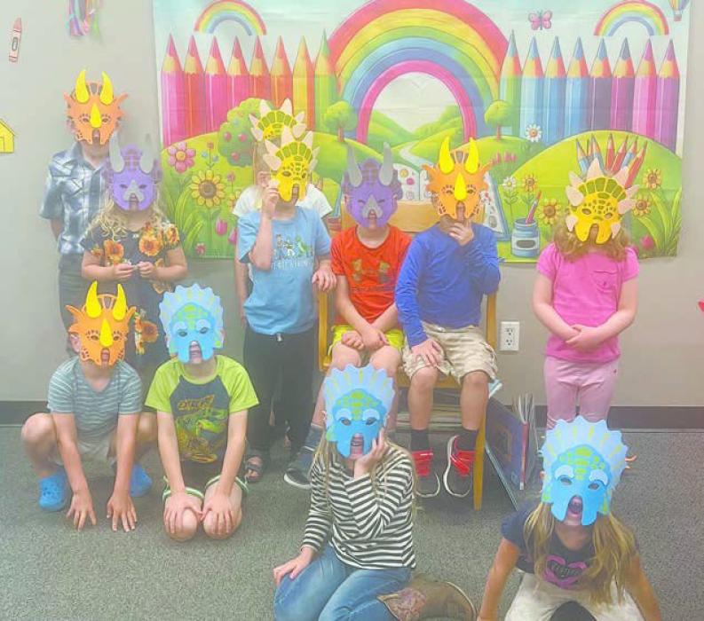 This year the theme of the summer reading program was “Color Our World.” The readers attended topics about color, dragons, and dinosaurs.