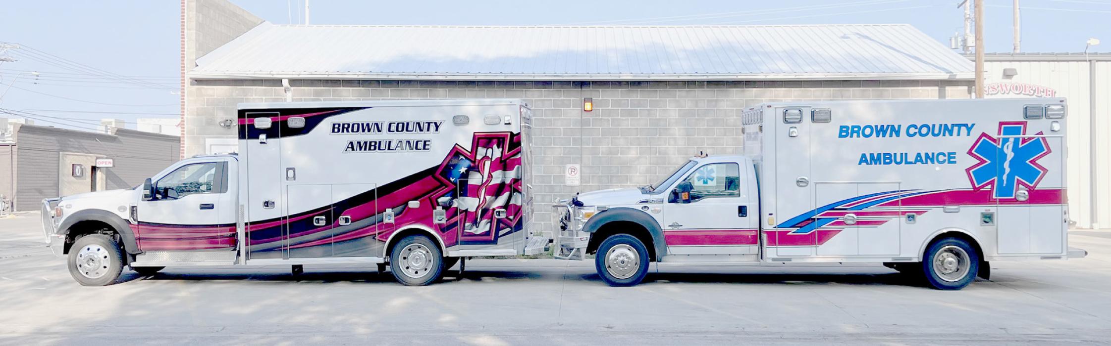 The Brown County Ambulance Association contracted with Green Gable Contracting, LLC for a new Ambulance Barn. It will be attached to the Ainsworth Fire Hall. Over the years, ambulances have become bigger vehicles and are outgrowing the present ambulance barn.