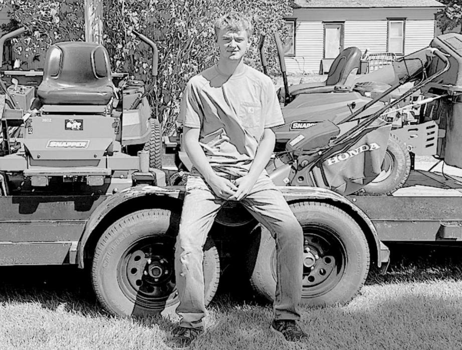 Grant Stec, 2020 AHS graduate, expanded his business Stec Lawn Care to include underground sprinkler services last spring. He declined a second basketball scholarship at Northeast Community College to focus on his growing lawn care business, but will continue his studies online.