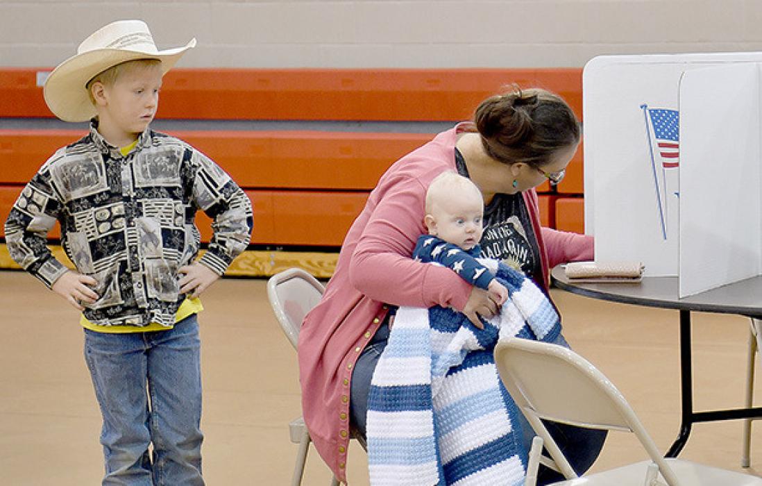 Even young people were able to experience the voting process during the 2024 General Election.