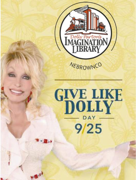 To donate to the Brown County Imagination Library program, go online or get in touch with the Ainsworth Chamber of Commerce or the Ainsworth Public Library.