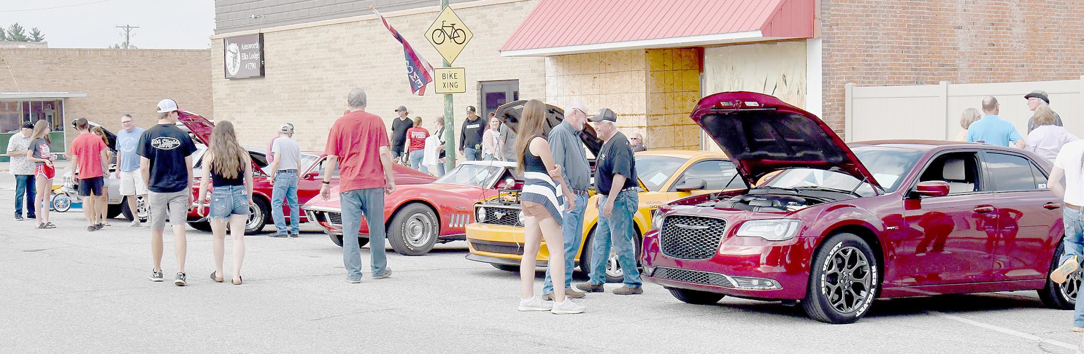 A good variety of cars, pickups and motorcyles were on display during the annual Ainsworth Does Drove #54 Car and Motorcyle Show.