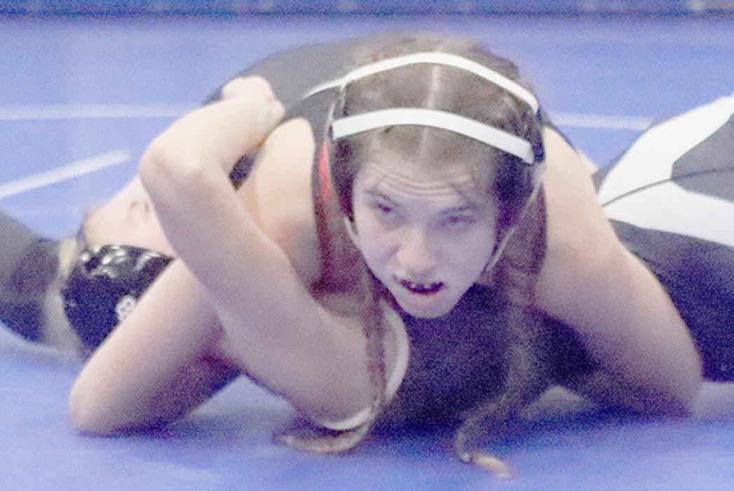 Zaily Daniels, 110 lbs., brought home 4th Place from the O’Neill Invitational. Photos by Jessica Pozehl