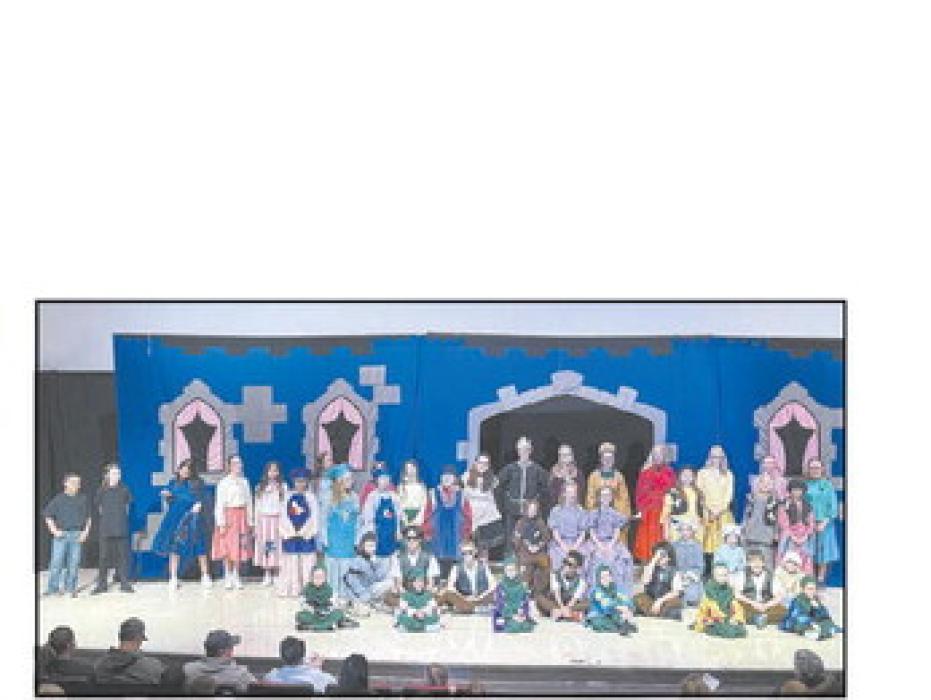 The cast of the Missoula Children’s Theater consisted of a variety of ages of Ainsworth students.
