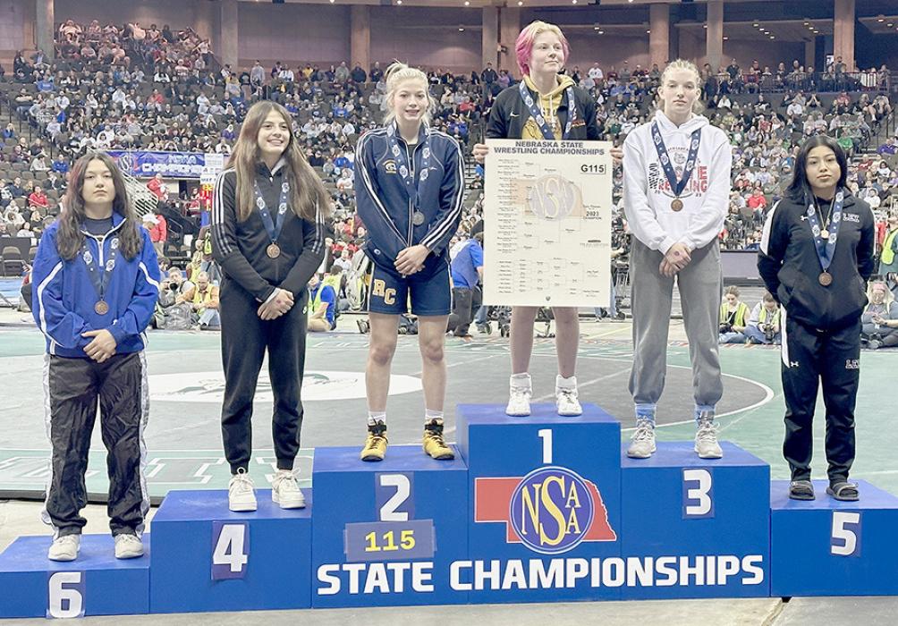 Jolyn Pozehl Takes Third Place at NSAA State Wrestling Ainsworth Star