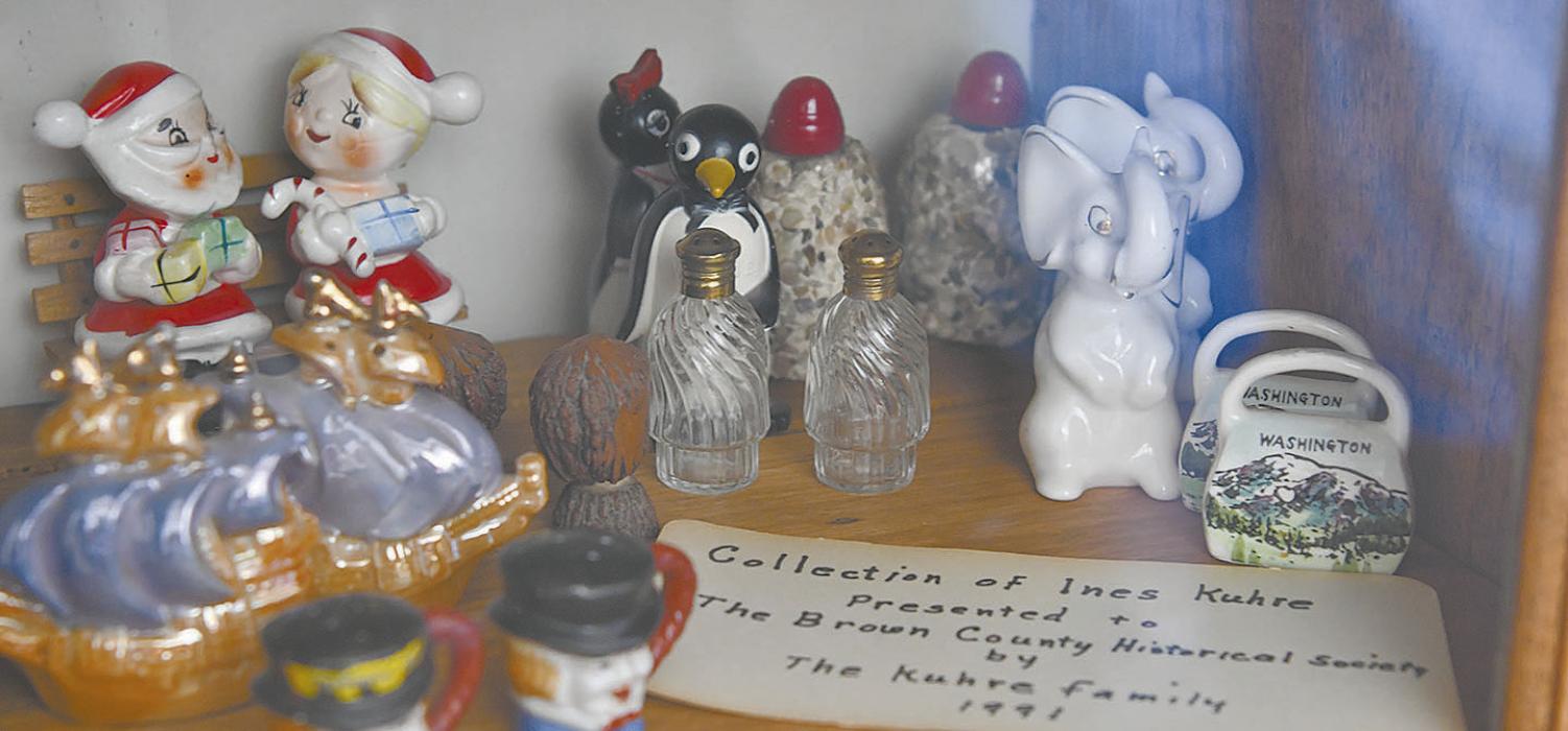 The Coleman House Museum houses several items from Brown County, such as a salt and pepper shaker collection from Ines Kuhre.