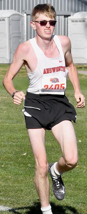 Senior Levi Goshorn completed his inaugural season of cross country with one of his strongest races.
