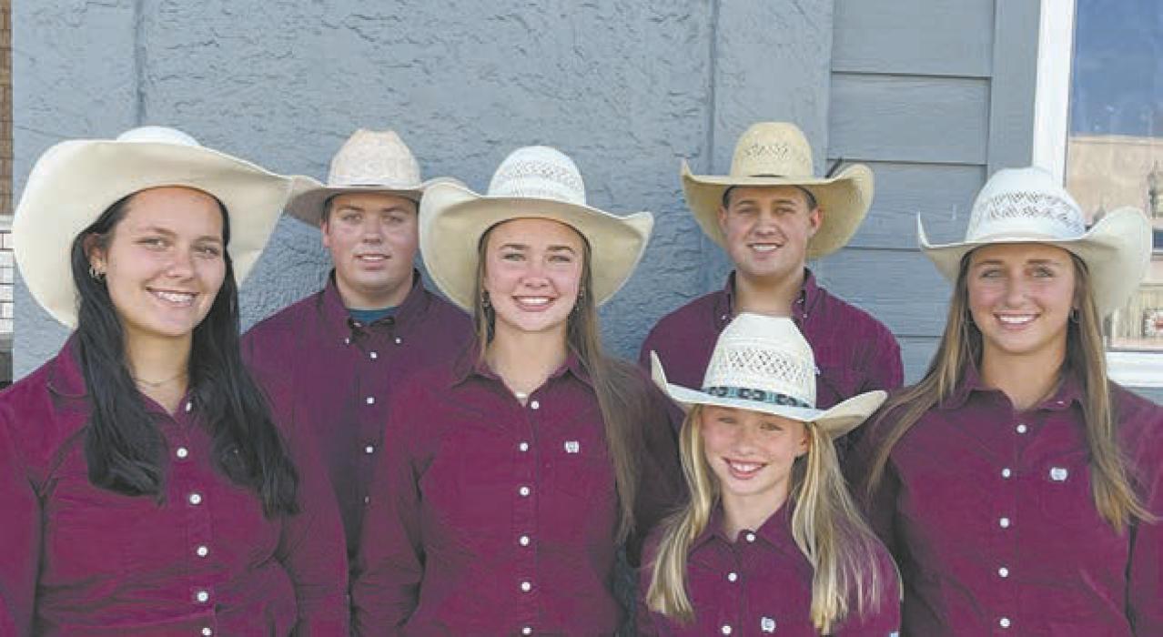 This year’s KBR Rodeo Club consists of members (left to right): Ella Dailey, Ally Weller, Maci Harrington, Ryli Harrington, Branden Freudenburg, and Kit Painter.