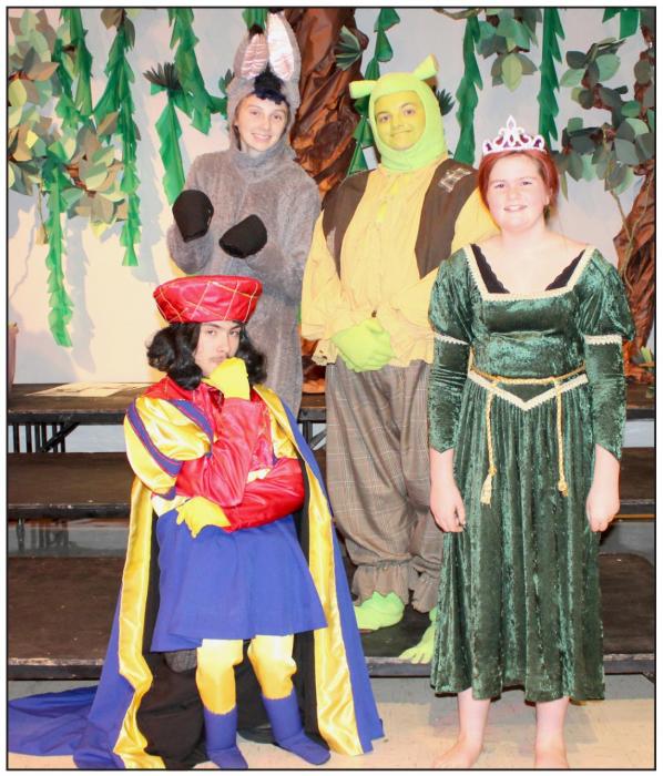The lead characters will be played by Cole Bodeman as Lord Farquaad, Cameryn Goochey as Donkey, Gavin Olinger as Shrek and Makenna Pierce as Fiona.