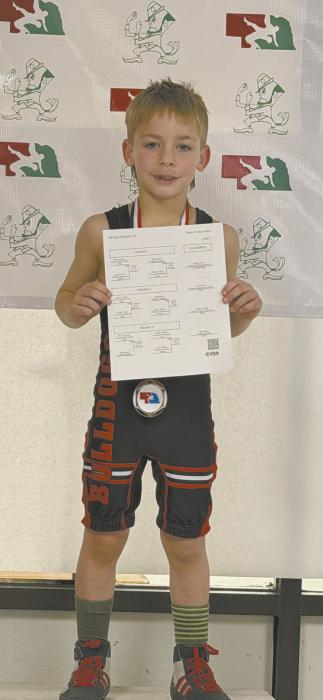 Grady O’Hare won his weight bracket at the district invite.