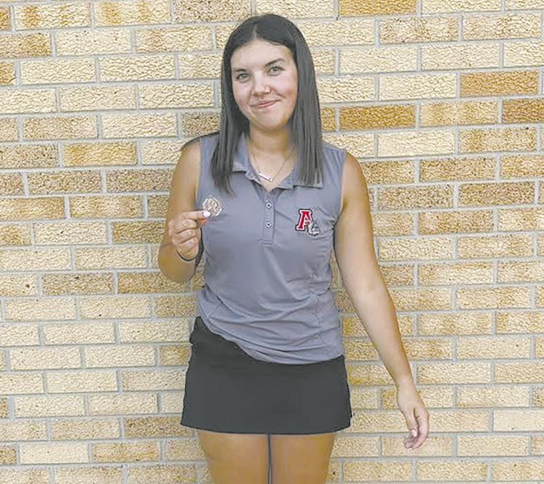 Braylin Rudnick placed 12th and earned a medal during the team’s outing to the Broken Bow Invitational.