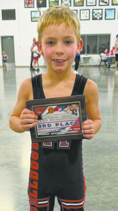 Grady O’Hare placed third at the meet.