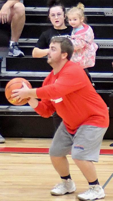 ACS Teacher and Coach Jessi Owen was 1 for 4 on the night from behind the volleyball 10 foot line.