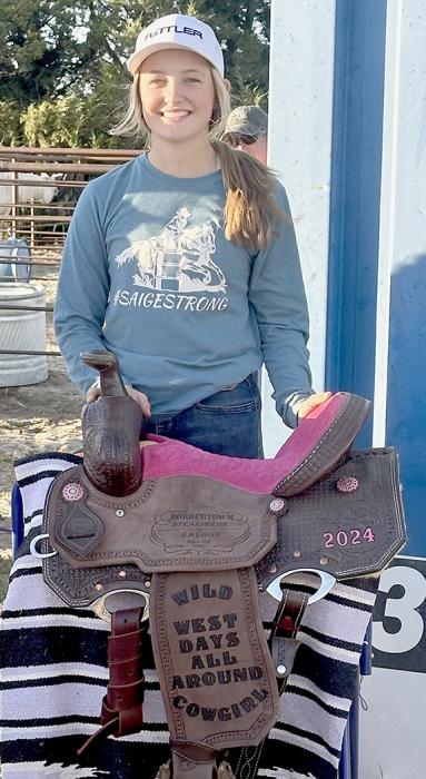 Kinsey Walz Wins Two Saddles as All Around Cowgirl