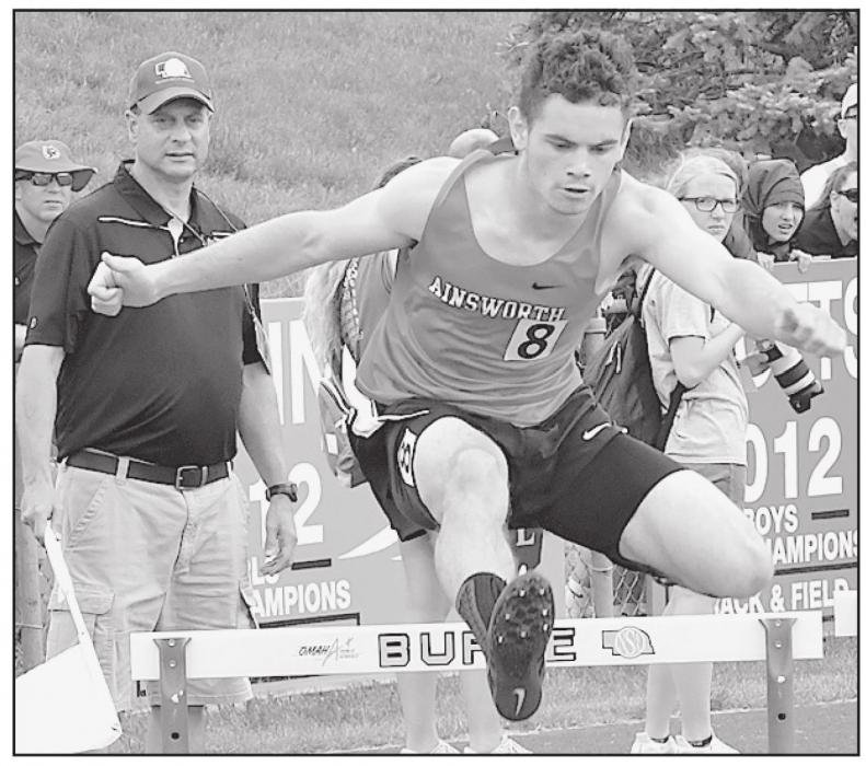Caleb Allen competed in the 110 Meter Hurdles, 300 Meter Hurdles and Triple Jump at the NSAA State Track Meet.