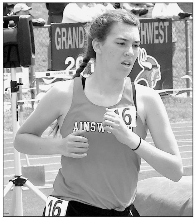 Freshman Katherine Kerrigan competed in her first state track meet. Kerrigan ran to a 12th place finish in the 3200 Meter Run in a time of 12:55.55.