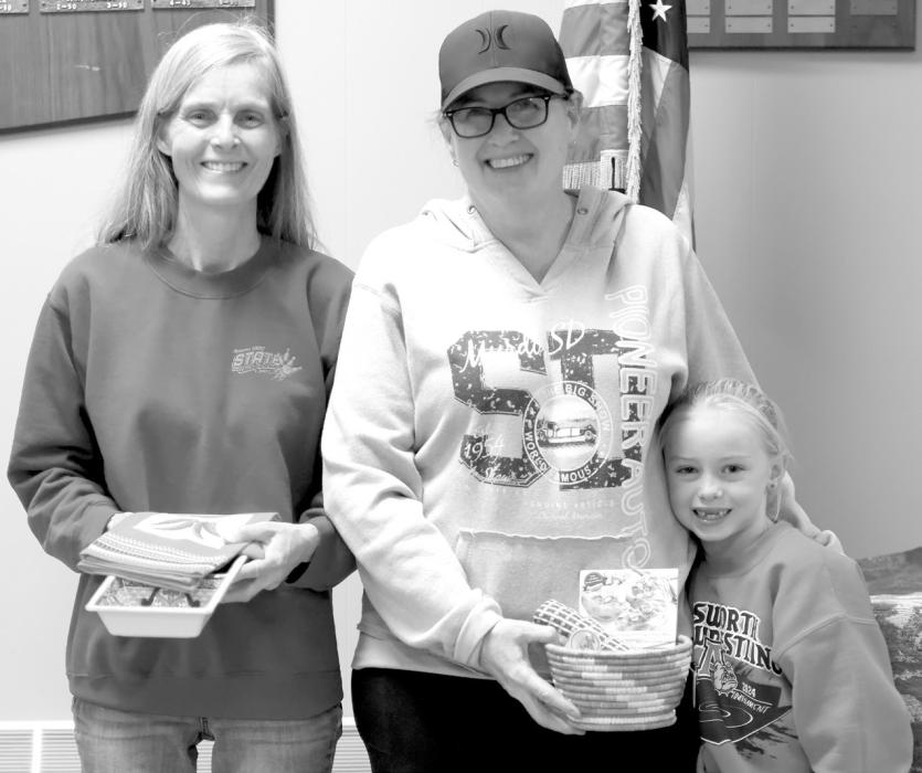 Kay Anderson (left) won the spicy category during the chili cookoff, Andie Young won the traditional category. Not pictured is Shannon Painter, who won the non-traditional.
