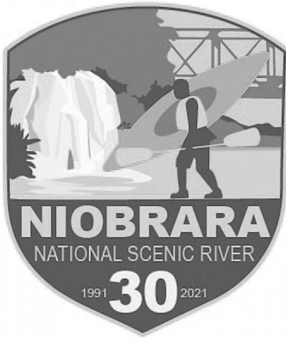 30th Anniversary logo for the Niobrara National Scenic River.