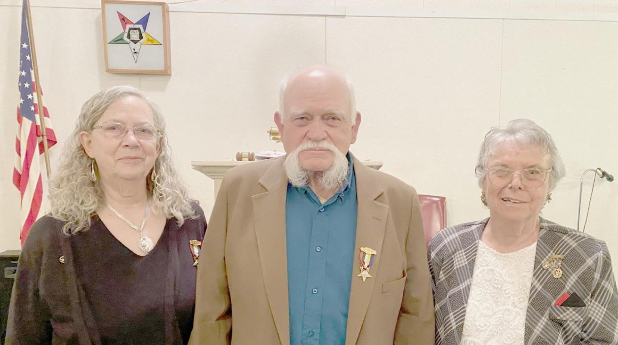 Two 50 Year Membership Pins Presented at Recent OES Meeting
